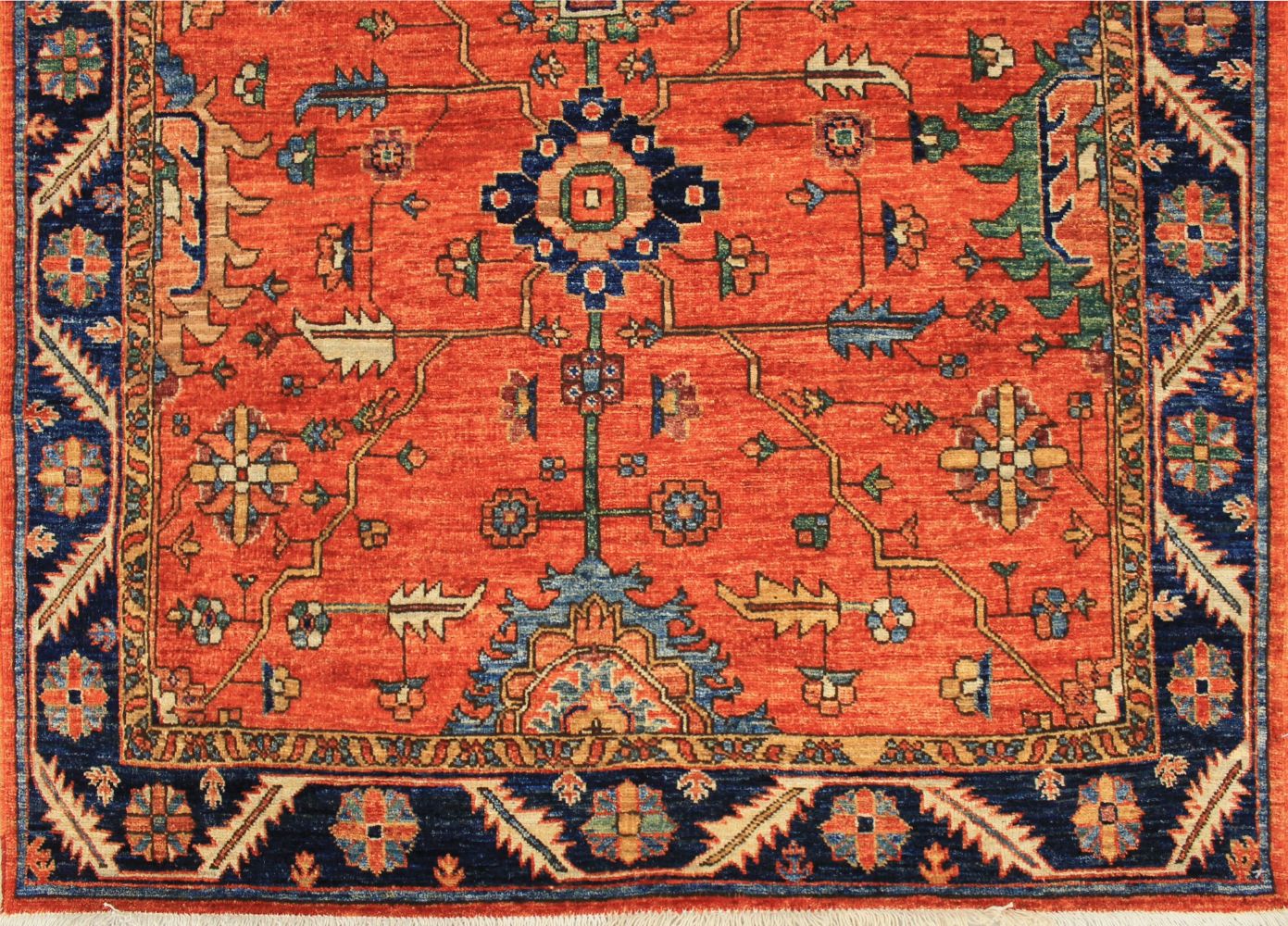 Wide Runner Aryana & Antique Revivals Hand Knotted Wool Area Rug - MR030197