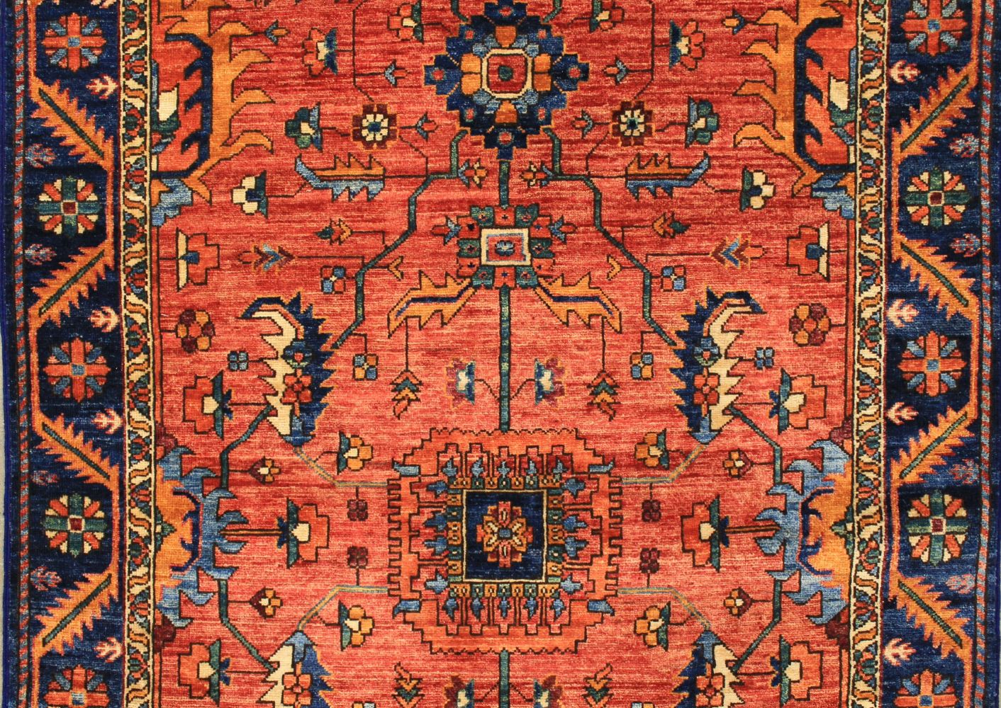Wide Runner Aryana & Antique Revivals Hand Knotted Wool Area Rug - MR030199