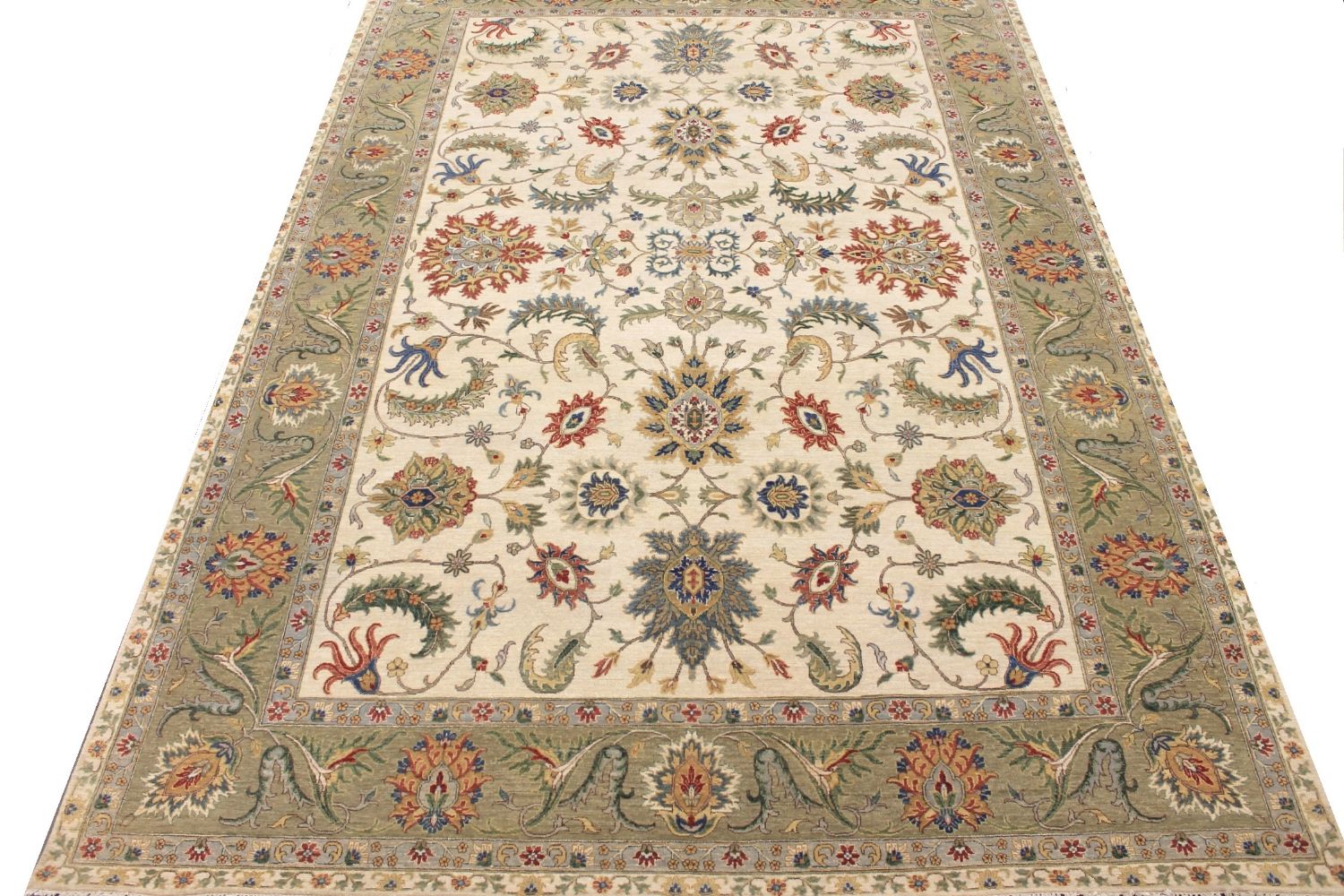 10x14 Traditional Hand Knotted Wool Area Rug - MR030244