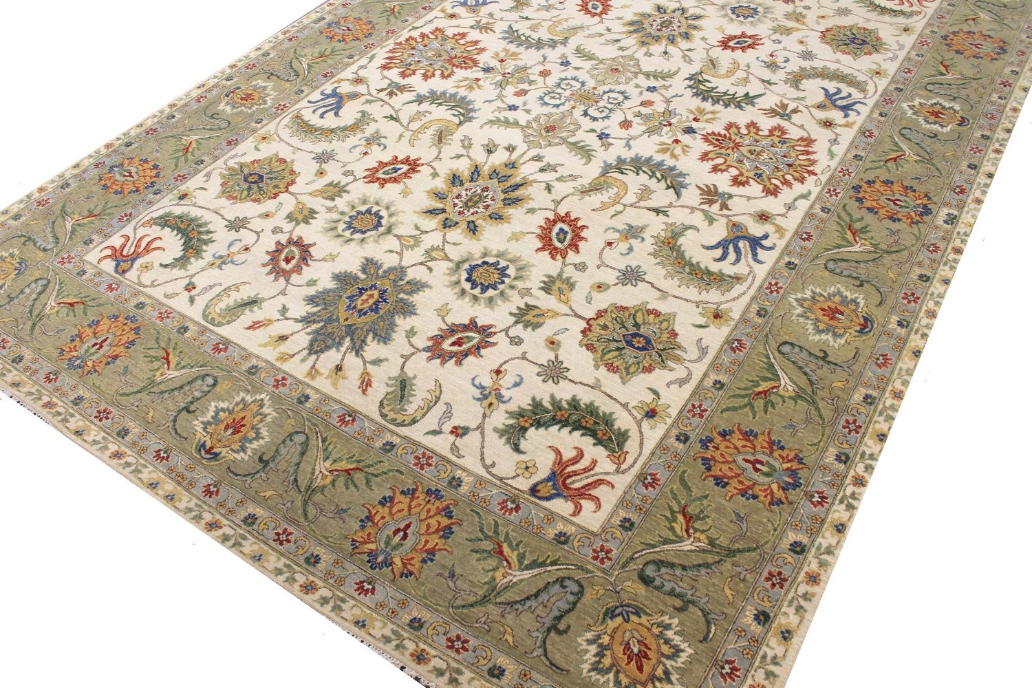 10x14 Traditional Hand Knotted Wool Area Rug - MR030244