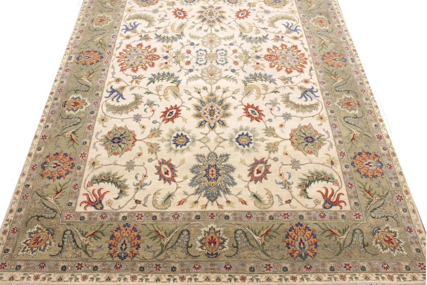 10x14 Traditional Hand Knotted Wool Area Rug - MR030244