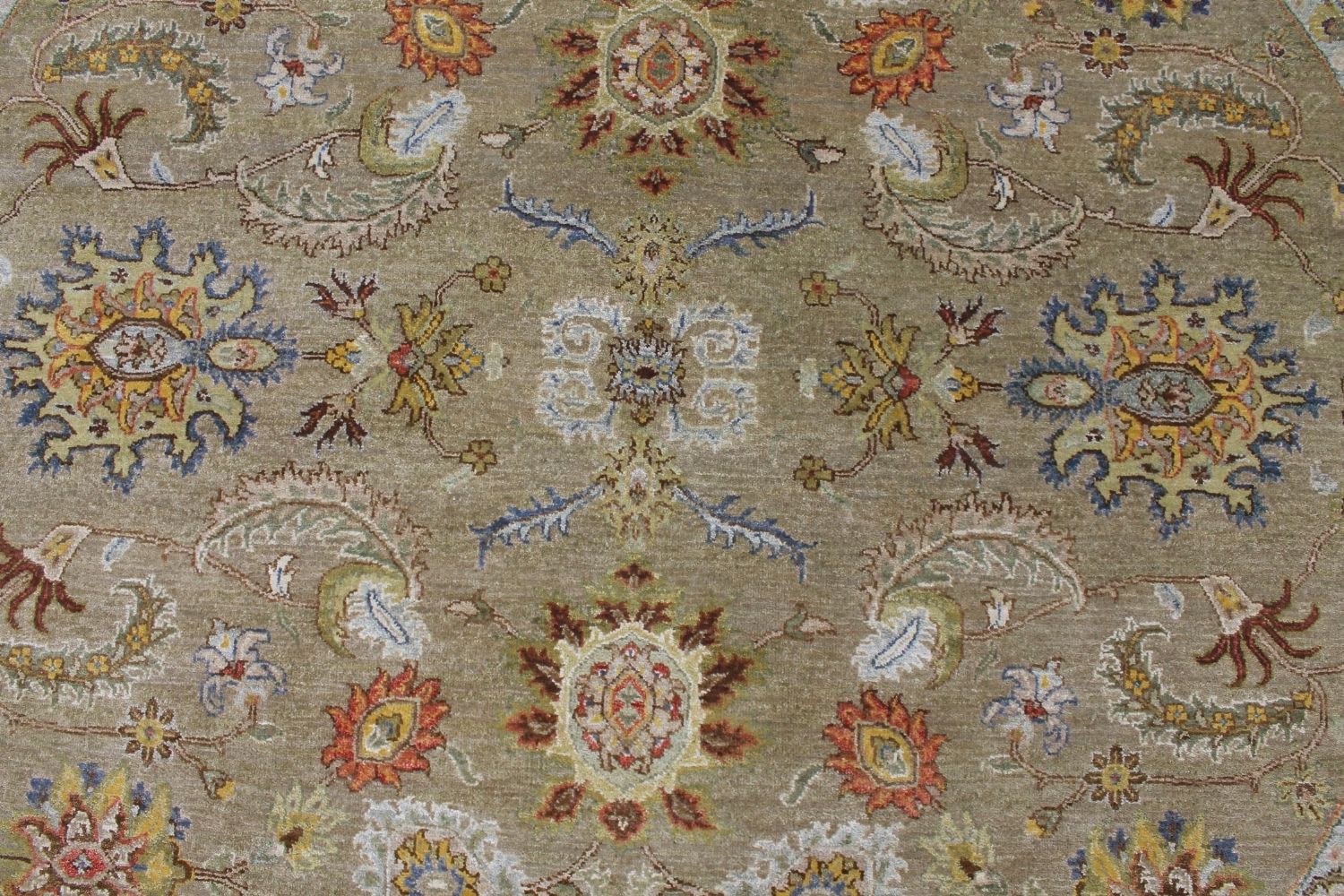 8 ft. Round & Square Traditional Hand Knotted Wool Area Rug - MR030249