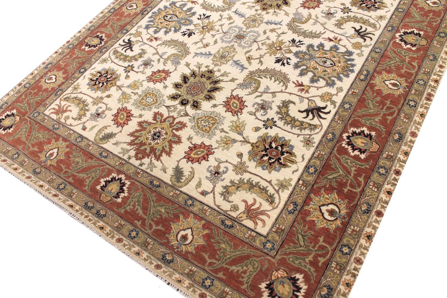 8x10 Traditional Hand Knotted Wool Area Rug - MR030253