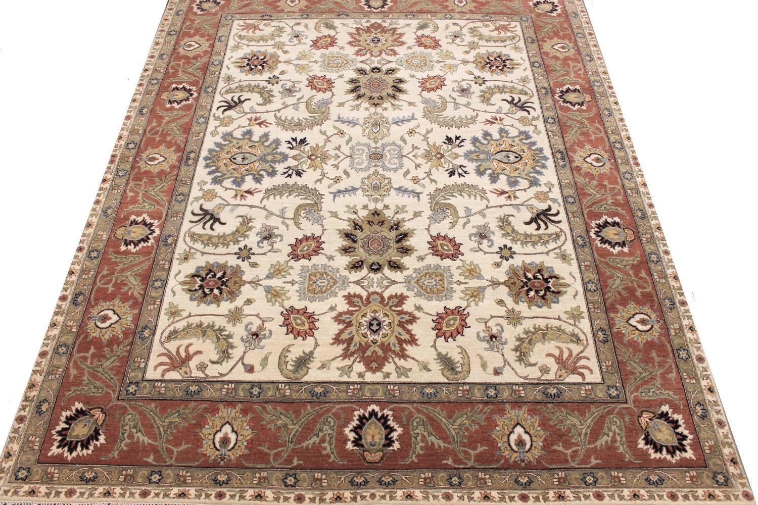 8x10 Traditional Hand Knotted Wool Area Rug - MR030253
