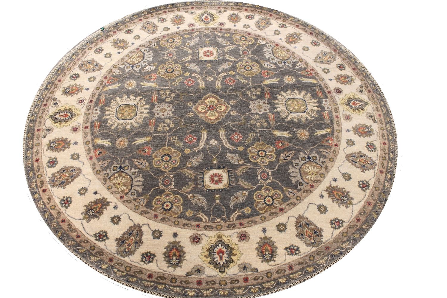 6 ft. - 7 ft. Round & Square Traditional Hand Knotted Wool Area Rug - MR030254
