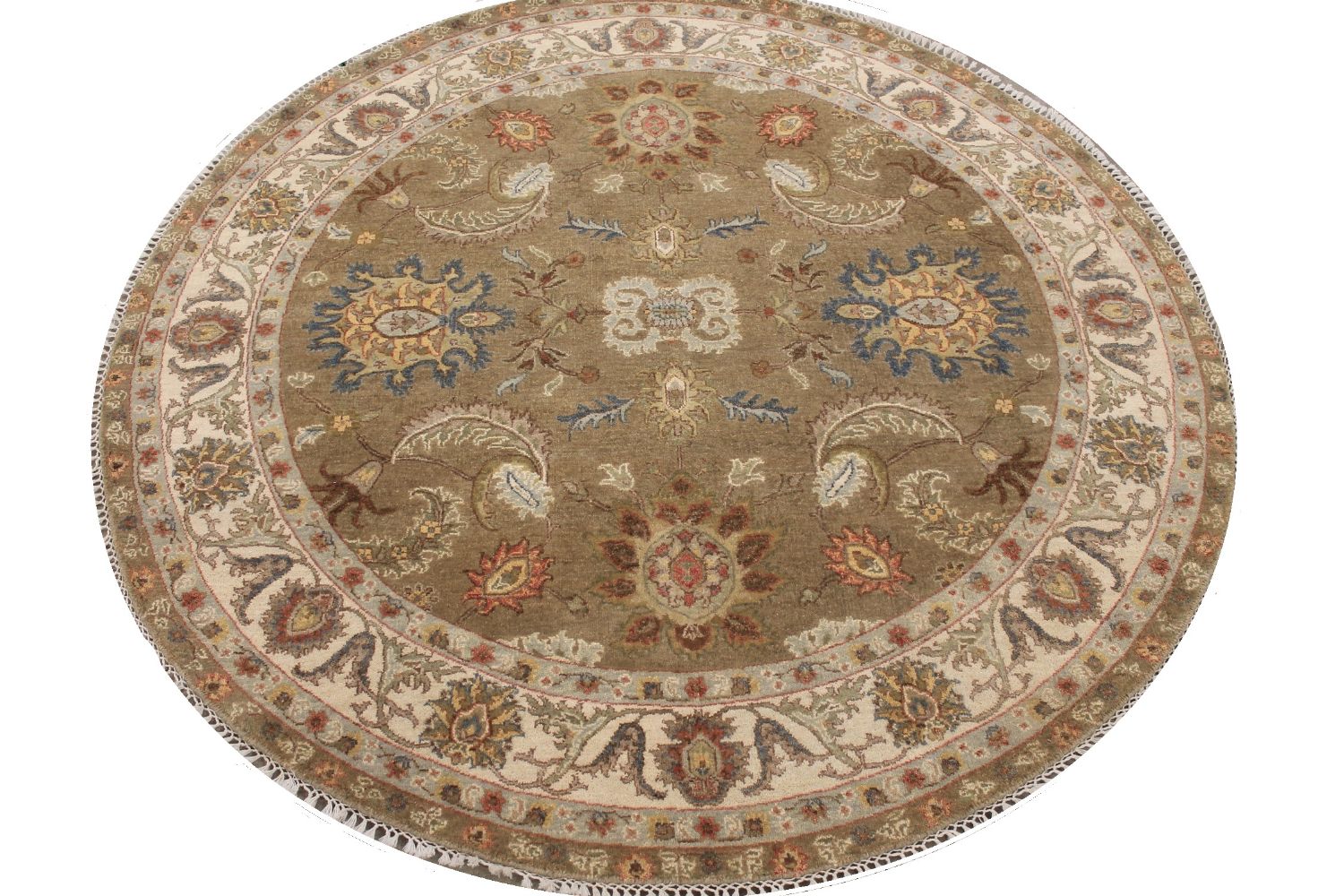 6 ft. - 7 ft. Round & Square Traditional Hand Knotted Wool Area Rug - MR030256