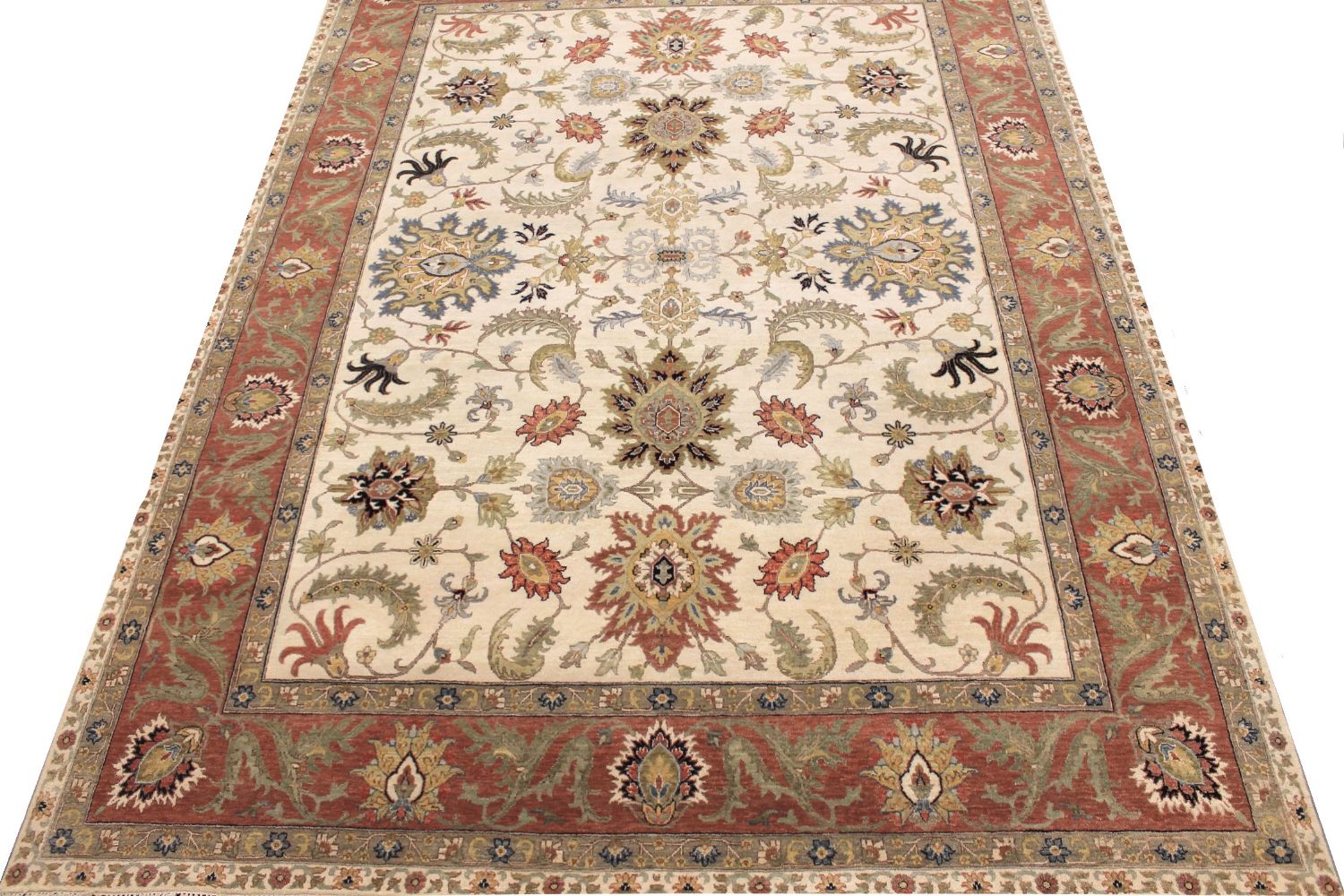 9x12 Traditional Hand Knotted Wool Area Rug - MR030260