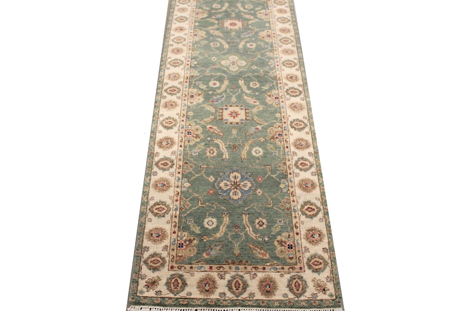 8 ft. Runner Traditional Hand Knotted Wool Area Rug - MR030262