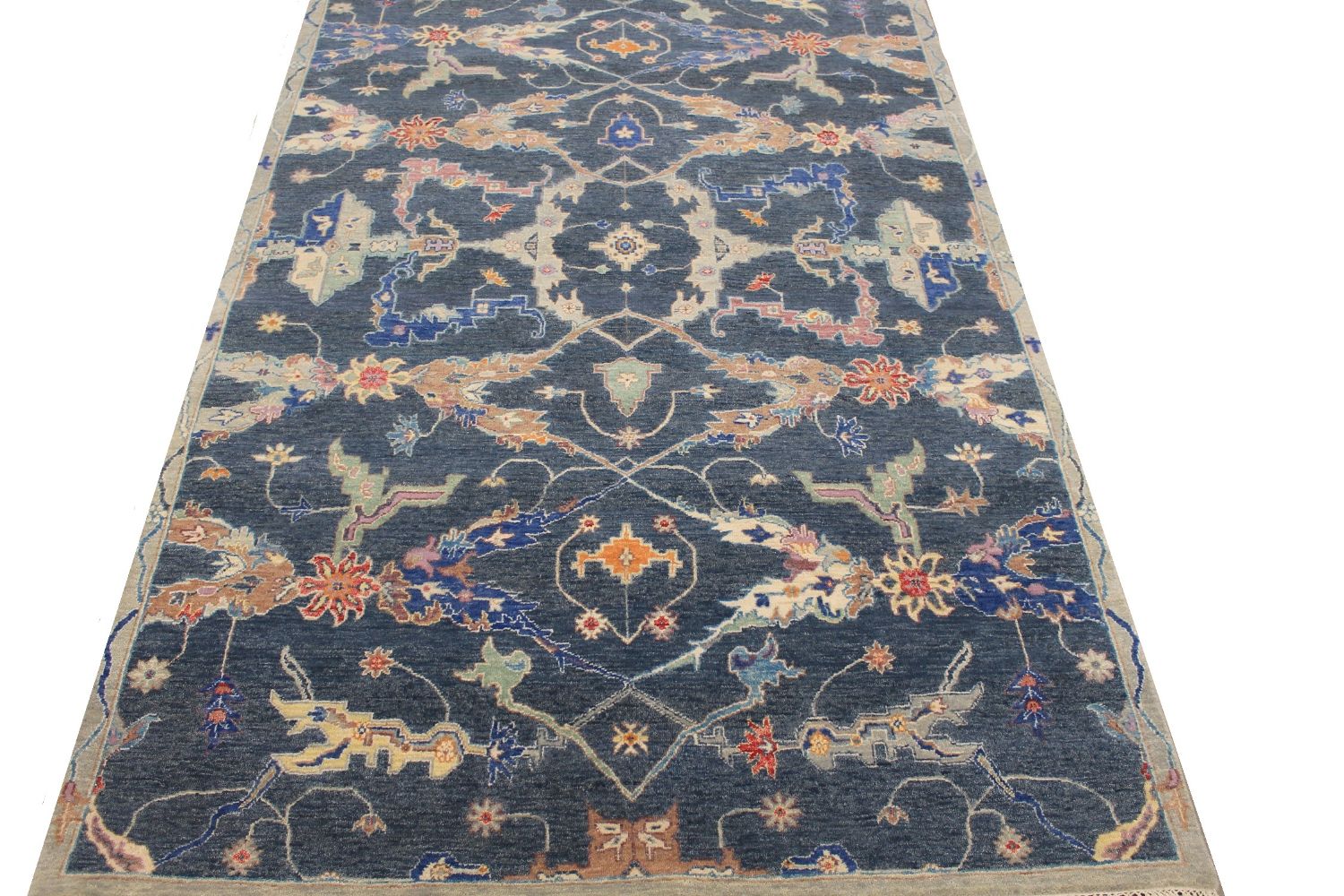 5x7/8 Traditional Hand Knotted Wool Area Rug - MR030265