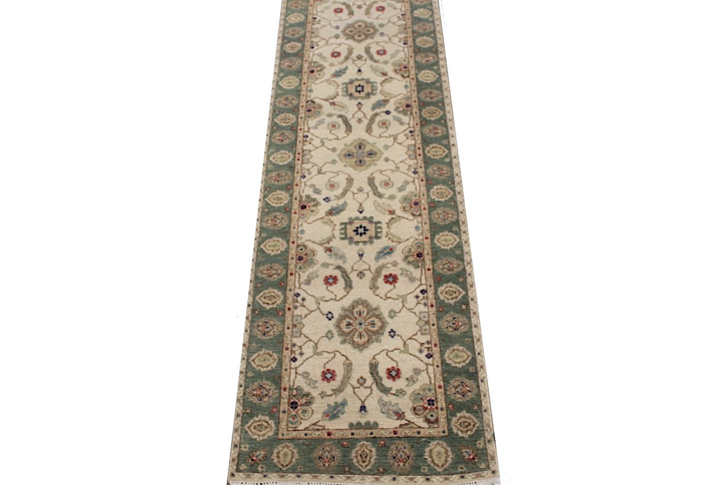 8 ft. Runner Traditional Hand Knotted Wool Area Rug - MR030269