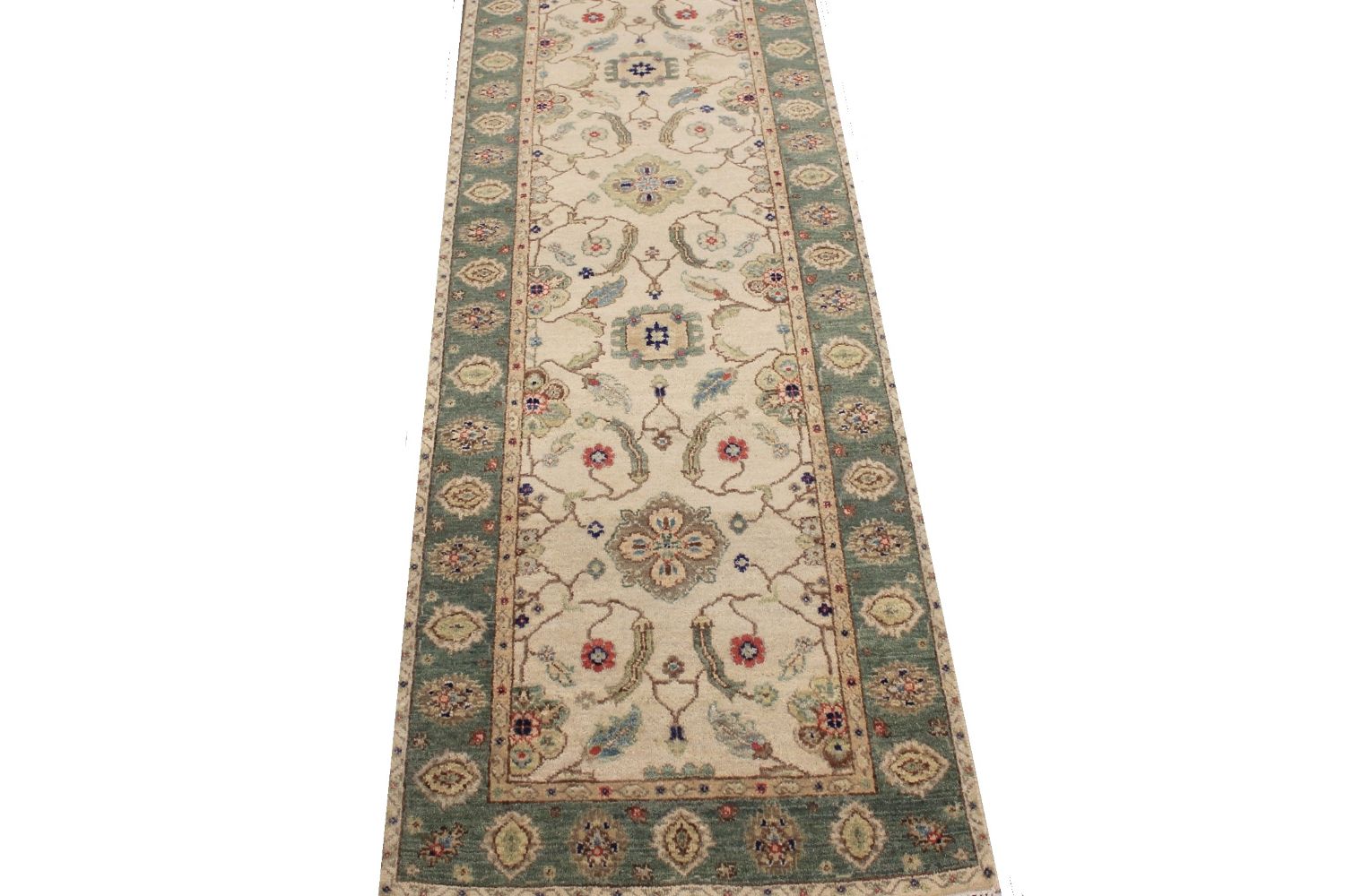 8 ft. Runner Traditional Hand Knotted Wool Area Rug - MR030269