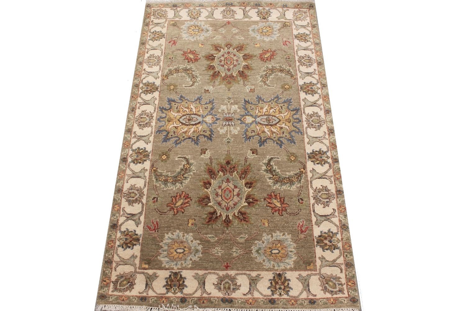 3x5 Traditional Hand Knotted Wool Area Rug - MR030276