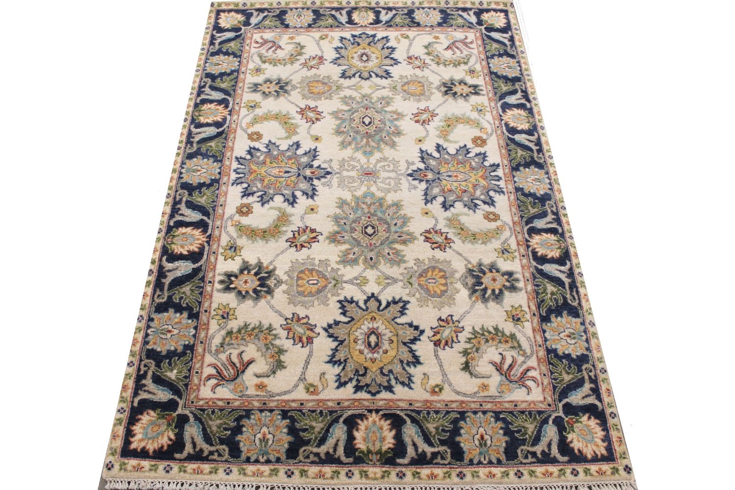 4x6 Traditional Hand Knotted Wool Area Rug - MR030280