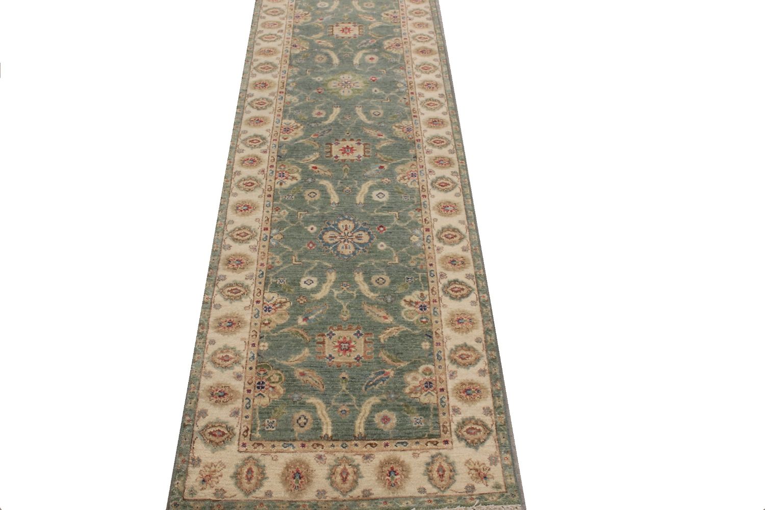10 ft. Runner Traditional Hand Knotted Wool Area Rug - MR030282