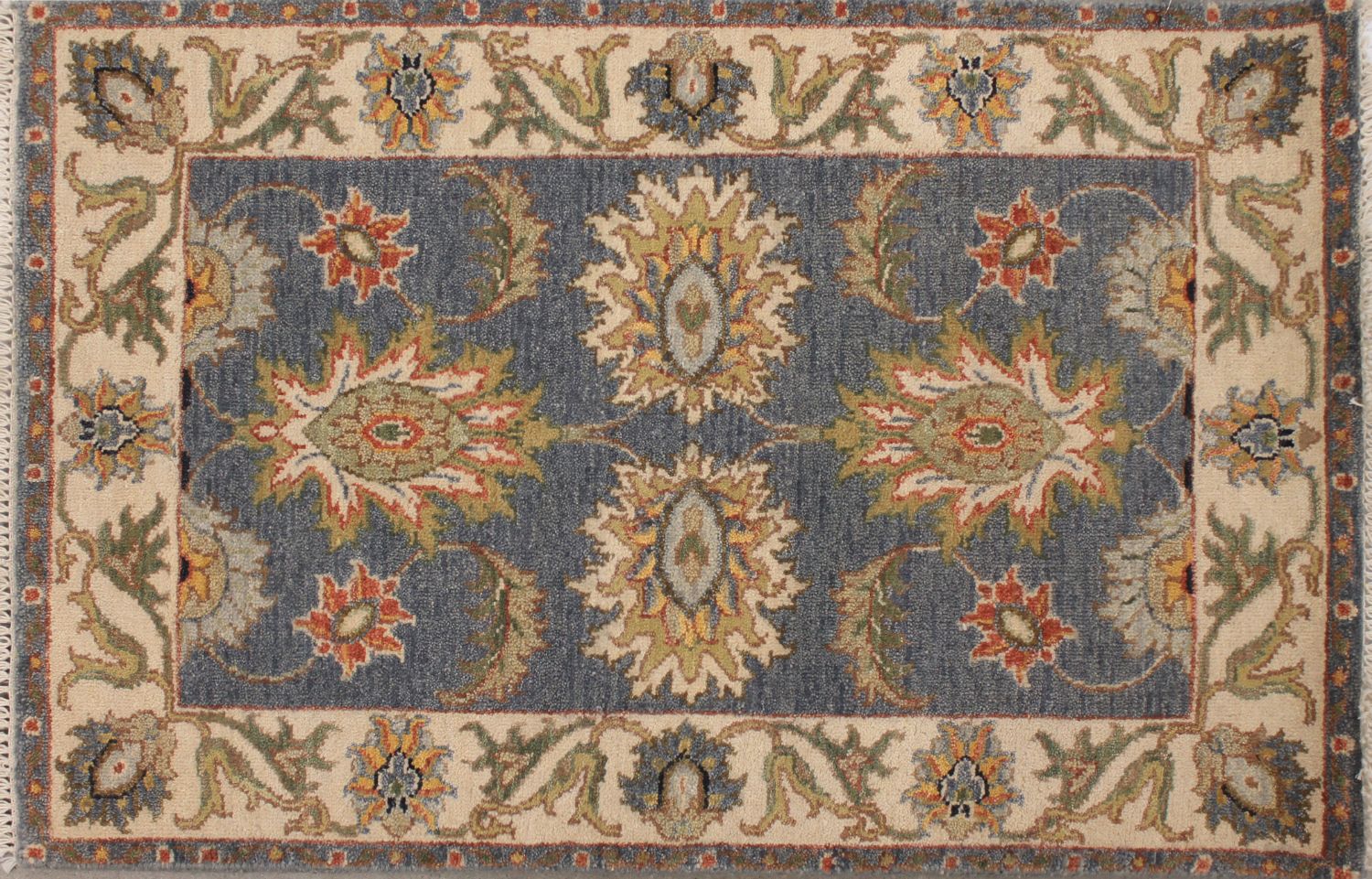 2X3 Traditional Hand Knotted Wool Area Rug - MR030286