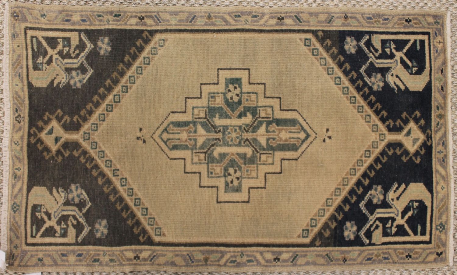 2X3 Anatolia Hand Knotted Wool Area Rug - MR030346