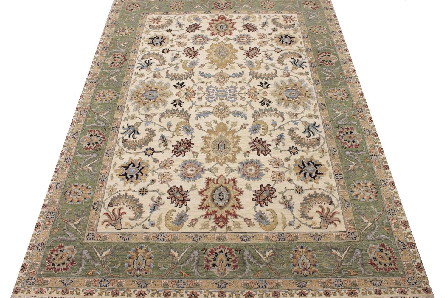 9x12 Traditional Hand Knotted Wool Area Rug - MR030356