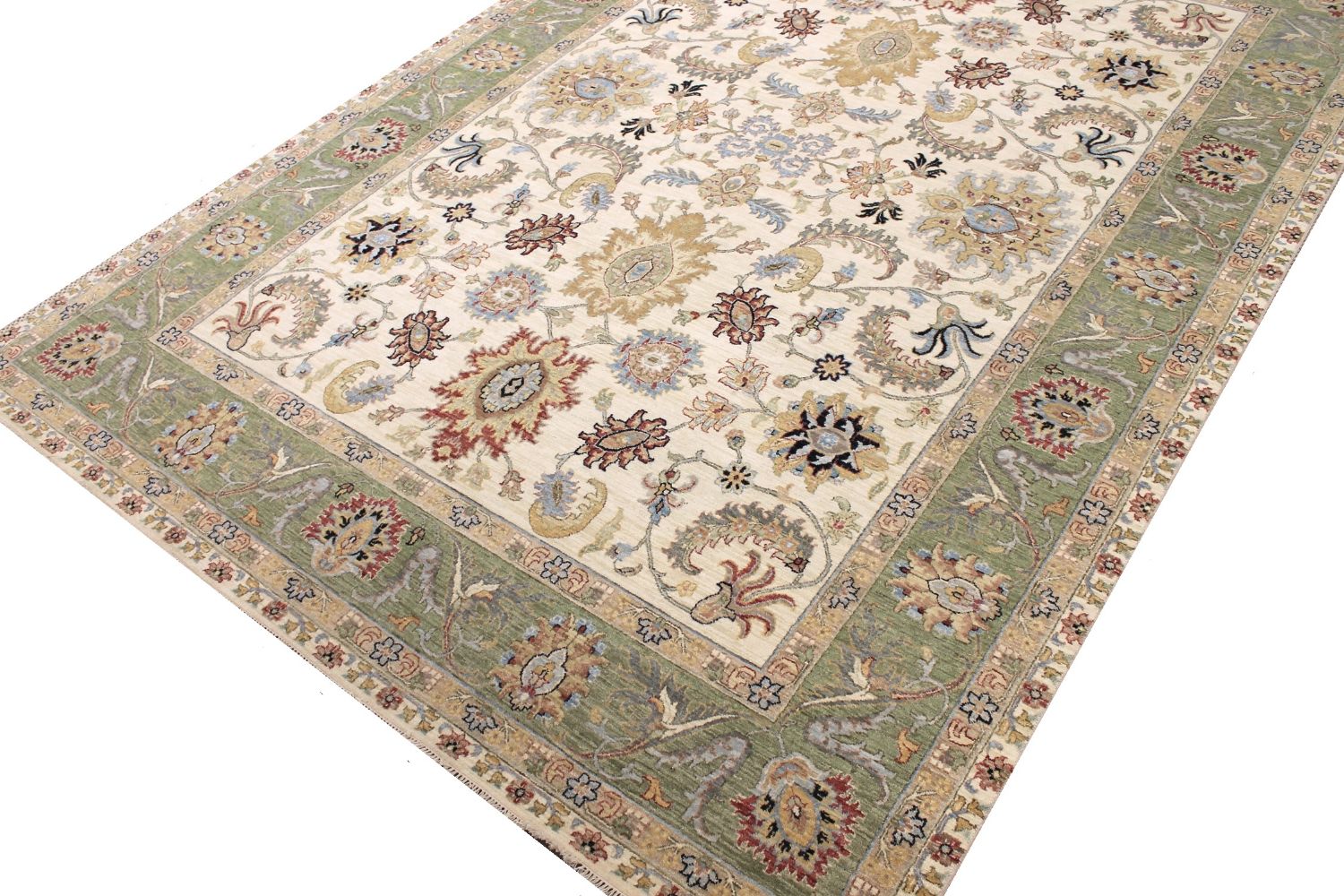 9x12 Traditional Hand Knotted Wool Area Rug - MR030356