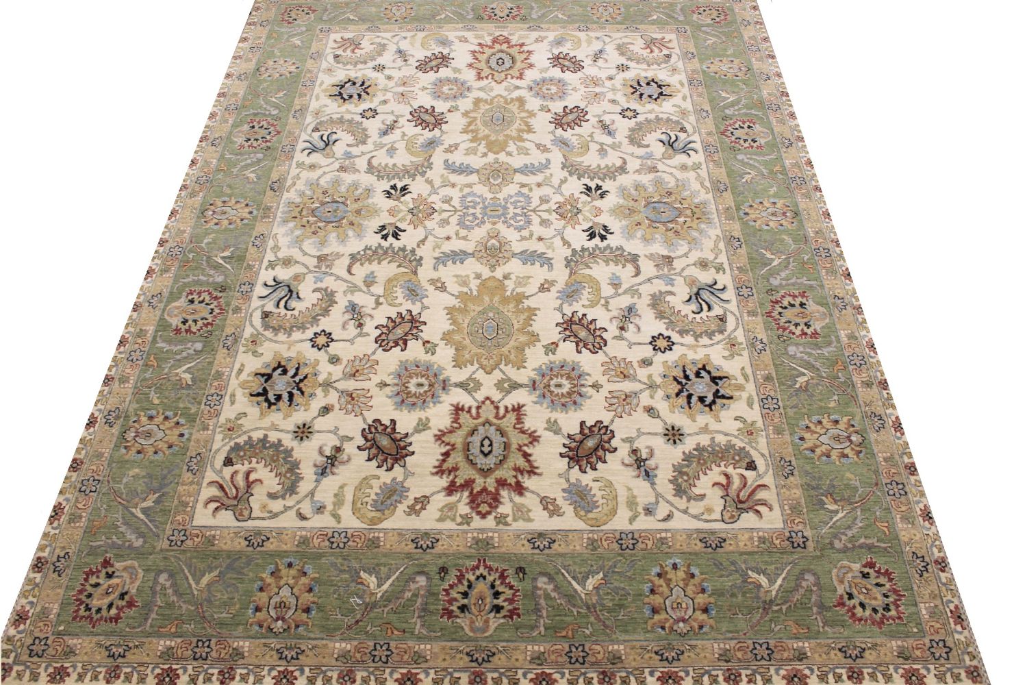 9x12 Traditional Hand Knotted Wool Area Rug - MR030356