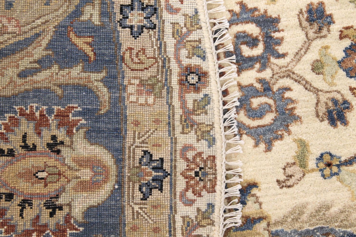 8 ft. Round & Square Traditional Hand Knotted Wool Area Rug - MR030359