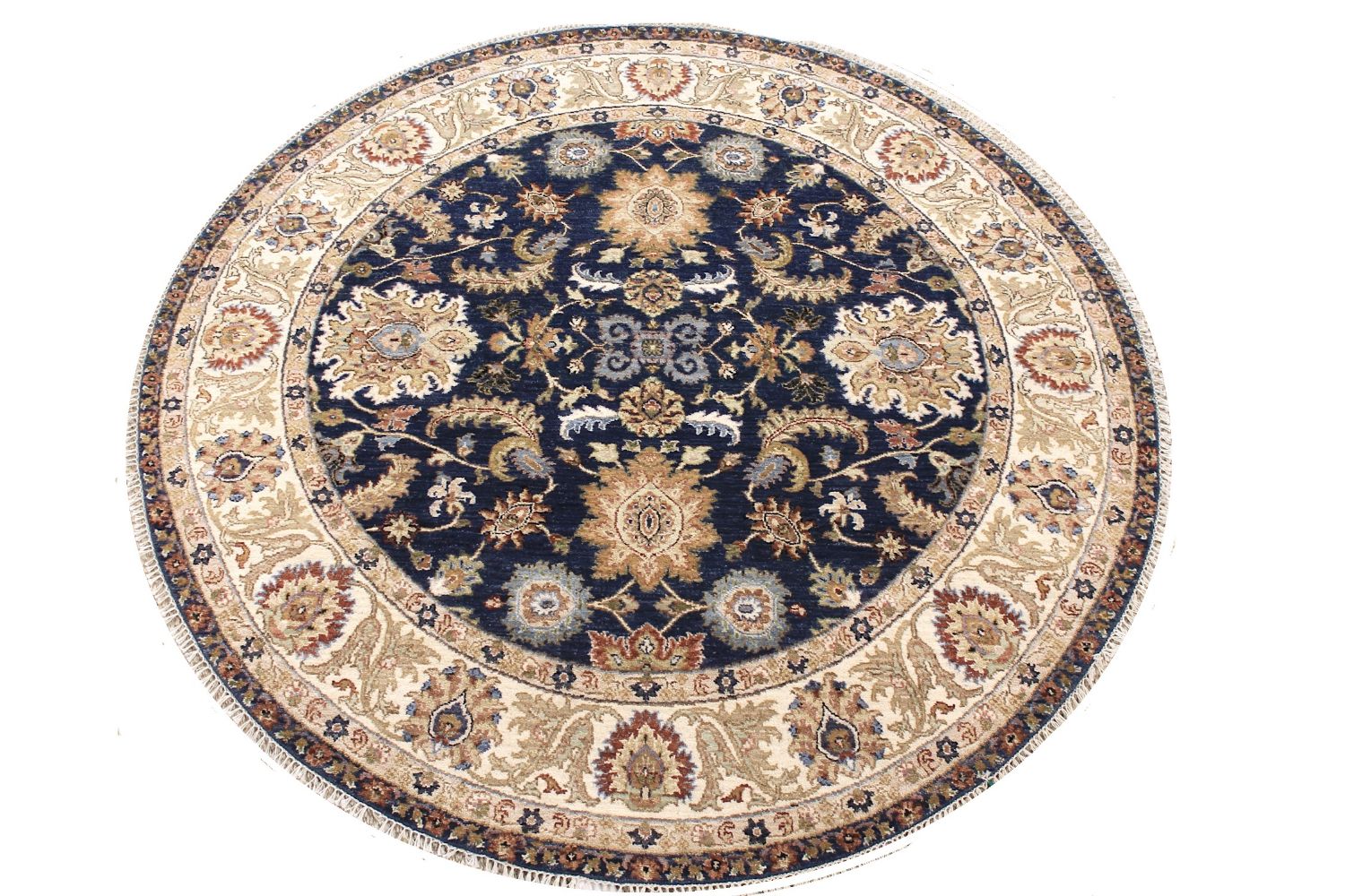 6 ft. - 7 ft. Round & Square Traditional Hand Knotted Wool Area Rug - MR030361