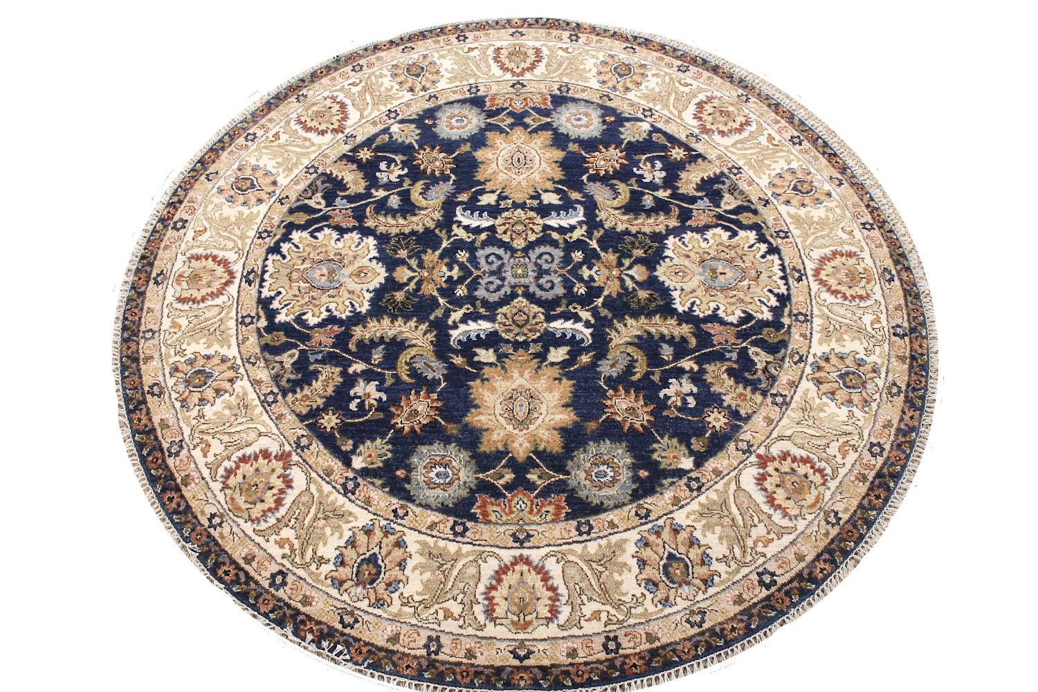 6 ft. - 7 ft. Round & Square Traditional Hand Knotted Wool Area Rug - MR030361