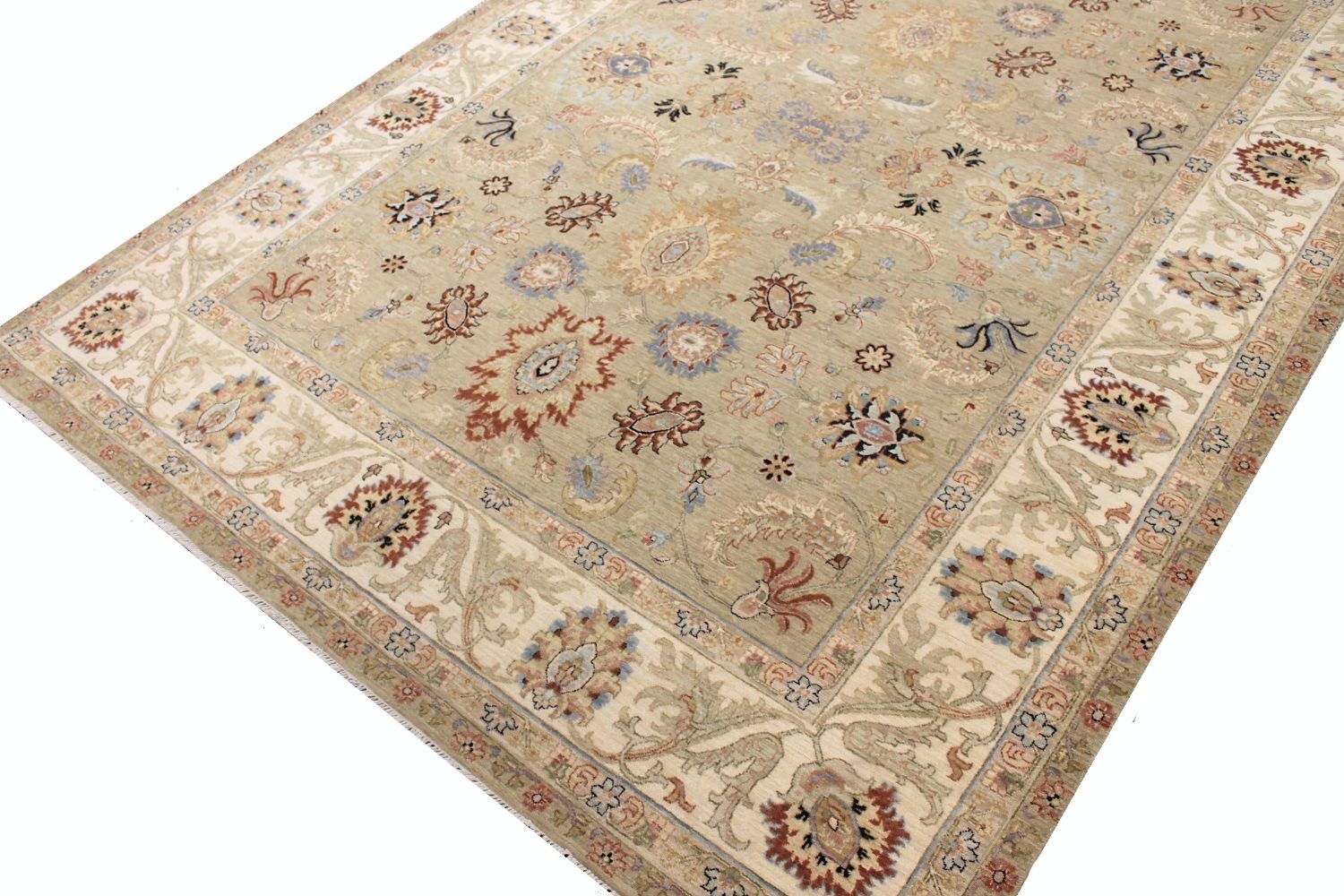 9x12 Traditional Hand Knotted Wool Area Rug - MR030370