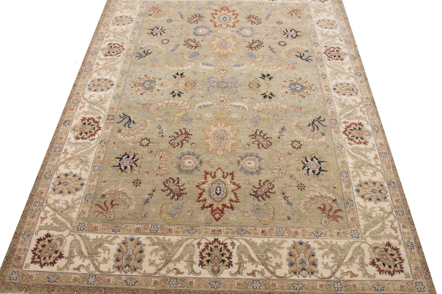 9x12 Traditional Hand Knotted Wool Area Rug - MR030370