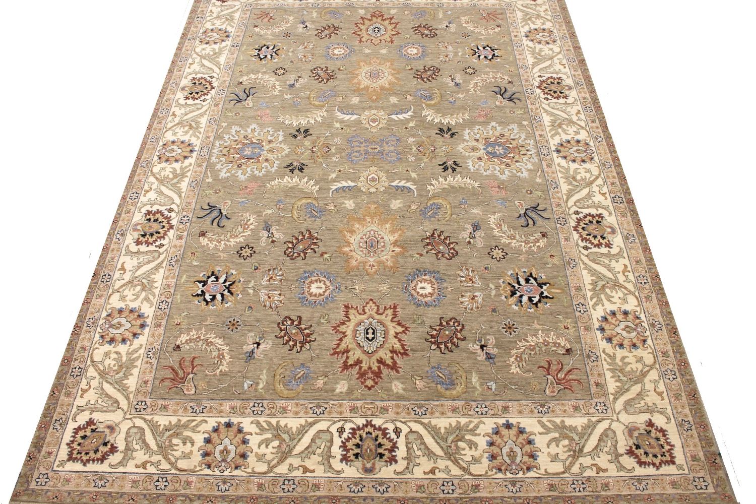 10x14 Traditional Hand Knotted Wool Area Rug - MR030372