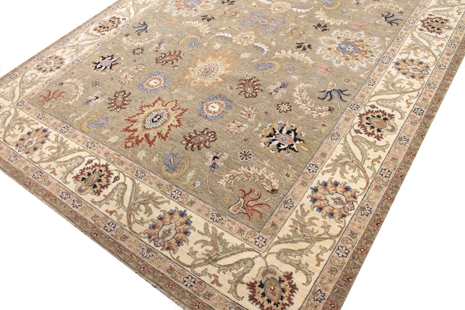 10x14 Traditional Hand Knotted Wool Area Rug - MR030372