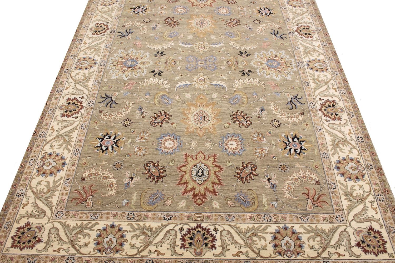 10x14 Traditional Hand Knotted Wool Area Rug - MR030372