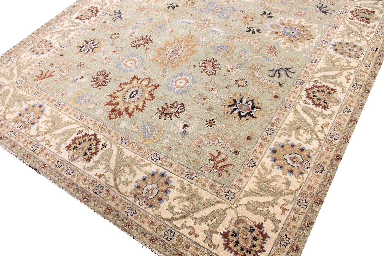 10x14 Traditional Hand Knotted Wool Area Rug - MR030373