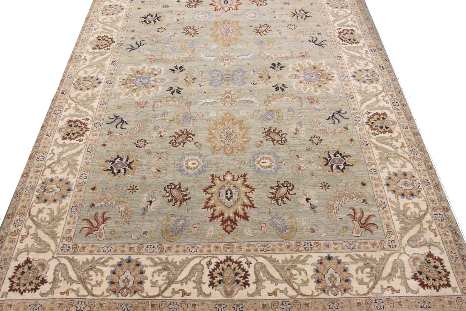 10x14 Traditional Hand Knotted Wool Area Rug - MR030373