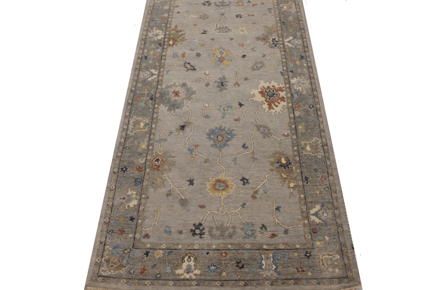 Wide Runner Oushak Hand Knotted Wool Area Rug - MR30393