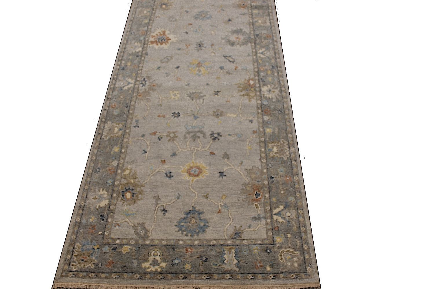 Wide Runner Oushak Hand Knotted Wool Area Rug - MR30393