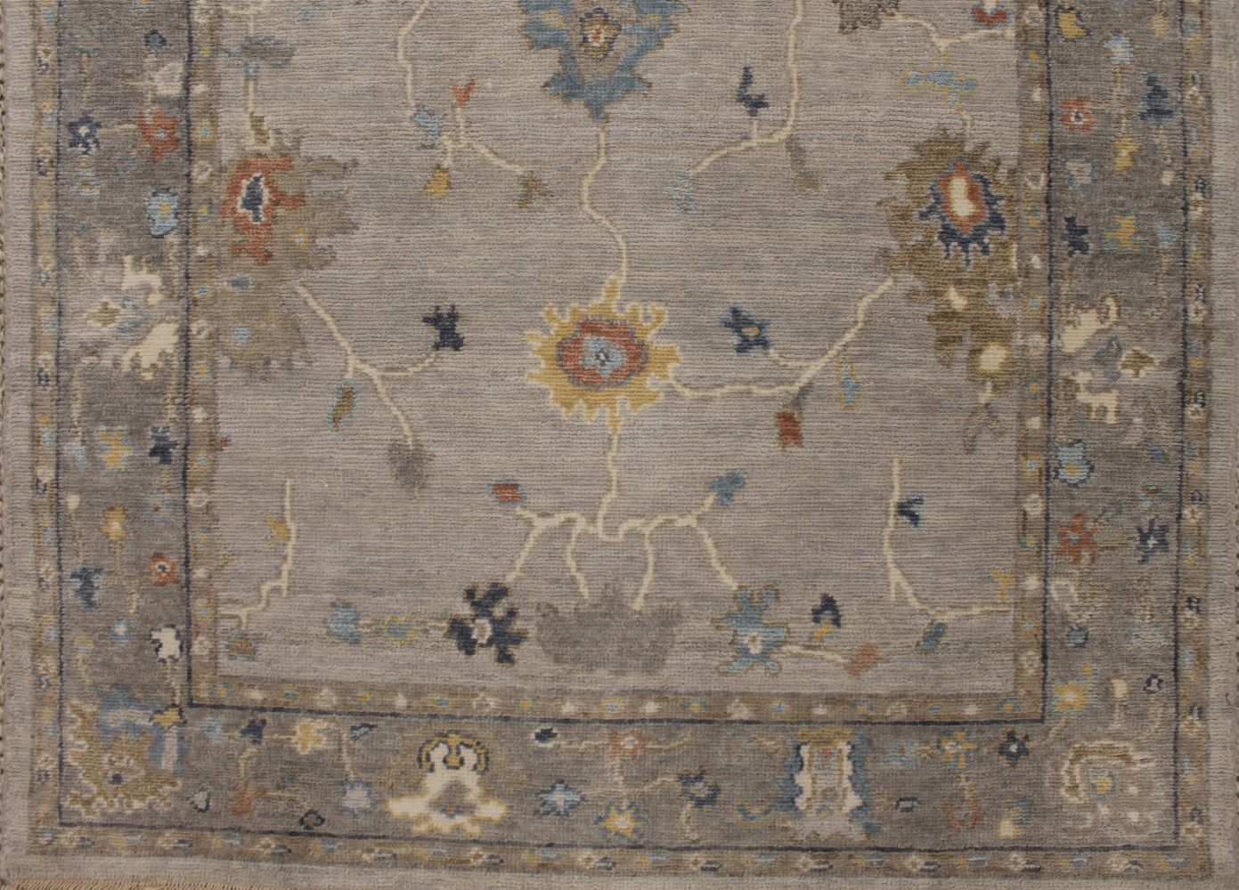 Wide Runner Oushak Hand Knotted Wool Area Rug - MR30394