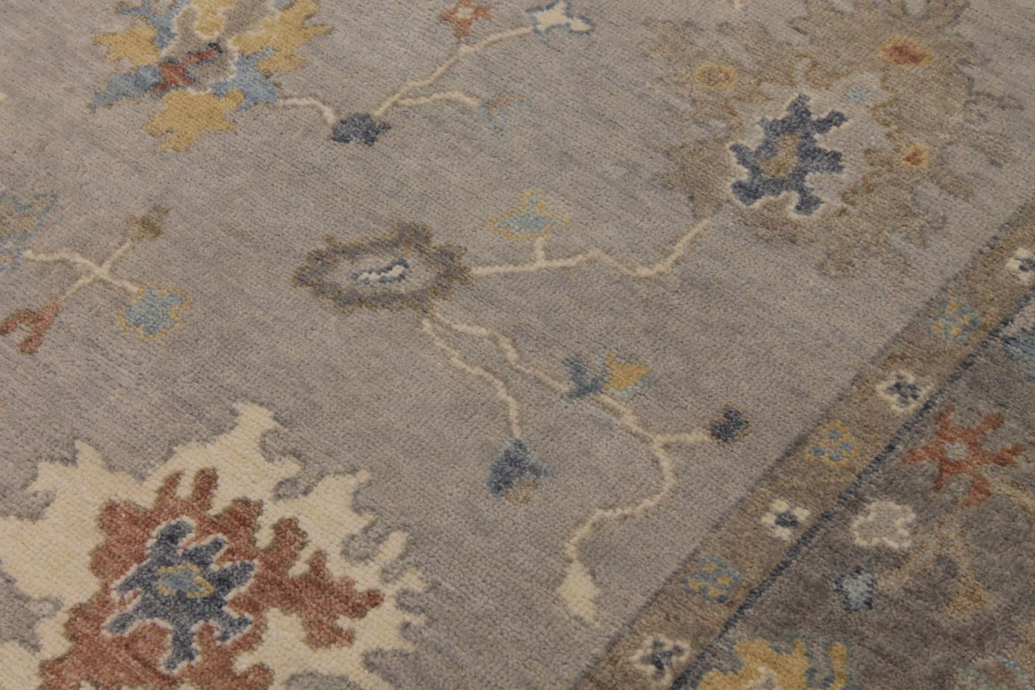 6x9 Oushak Hand Knotted Wool Area Rug - MR30396