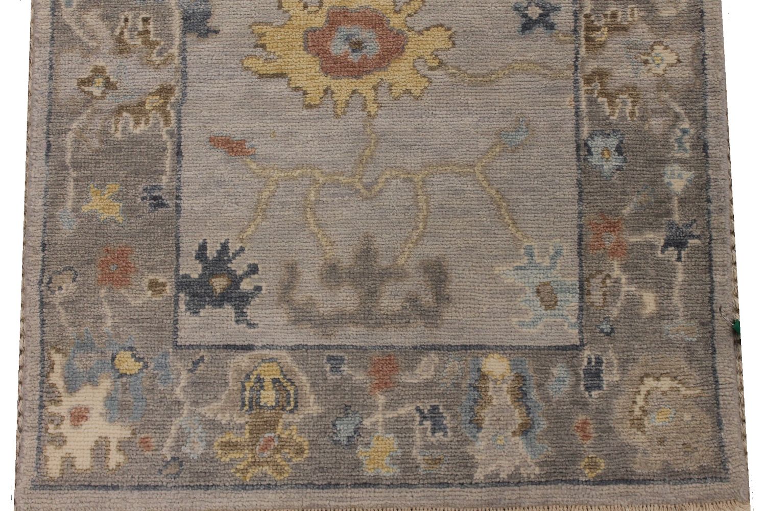 12 ft. Runner Oushak Hand Knotted Wool Area Rug - MR30404