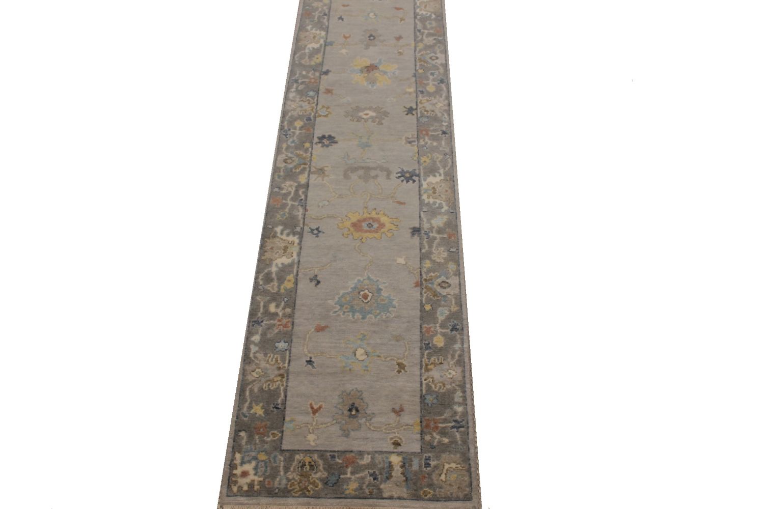 12 ft. Runner Oushak Hand Knotted Wool Area Rug - MR30404