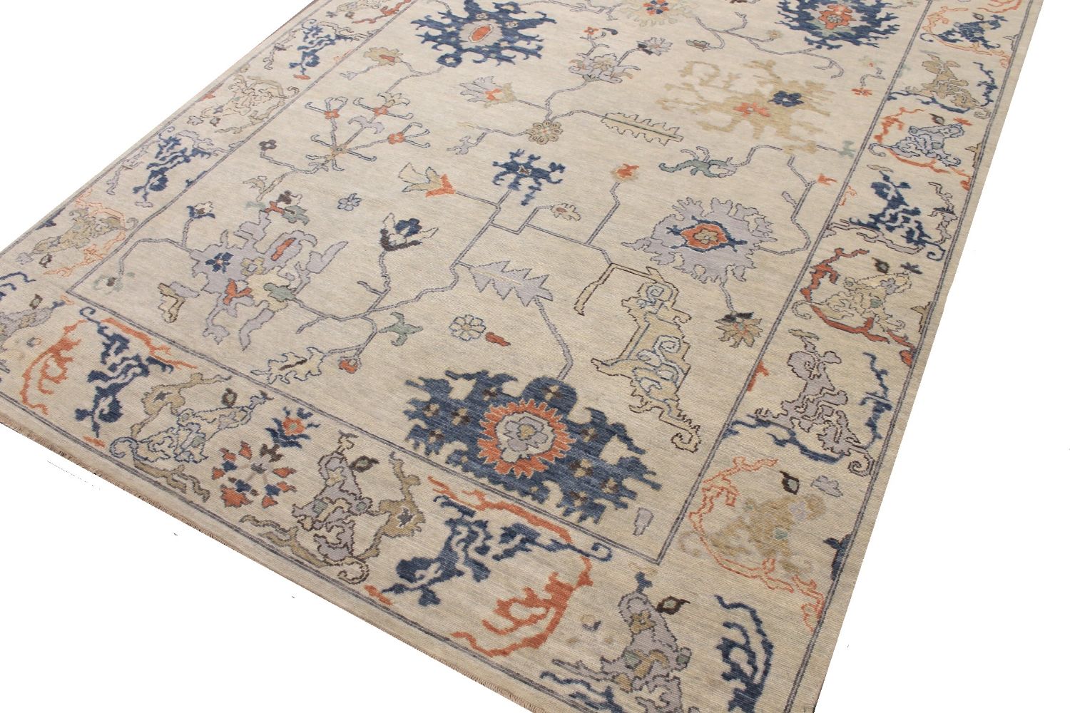 9x12 Oushak Hand Knotted Wool Area Rug - MR30405