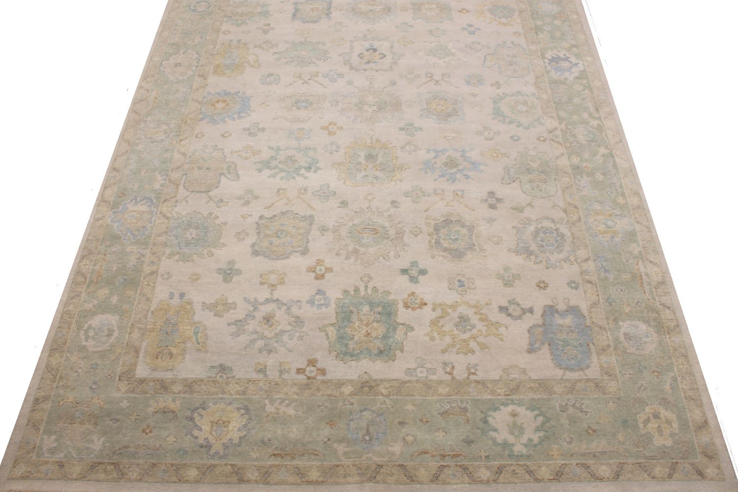 9x12 Oushak Hand Knotted Wool Area Rug - MR30411