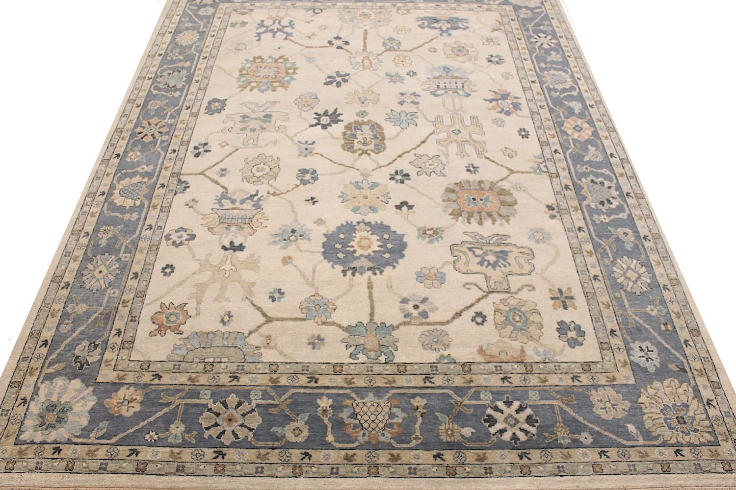 9x12 Oushak Hand Knotted Wool Area Rug - MR30412