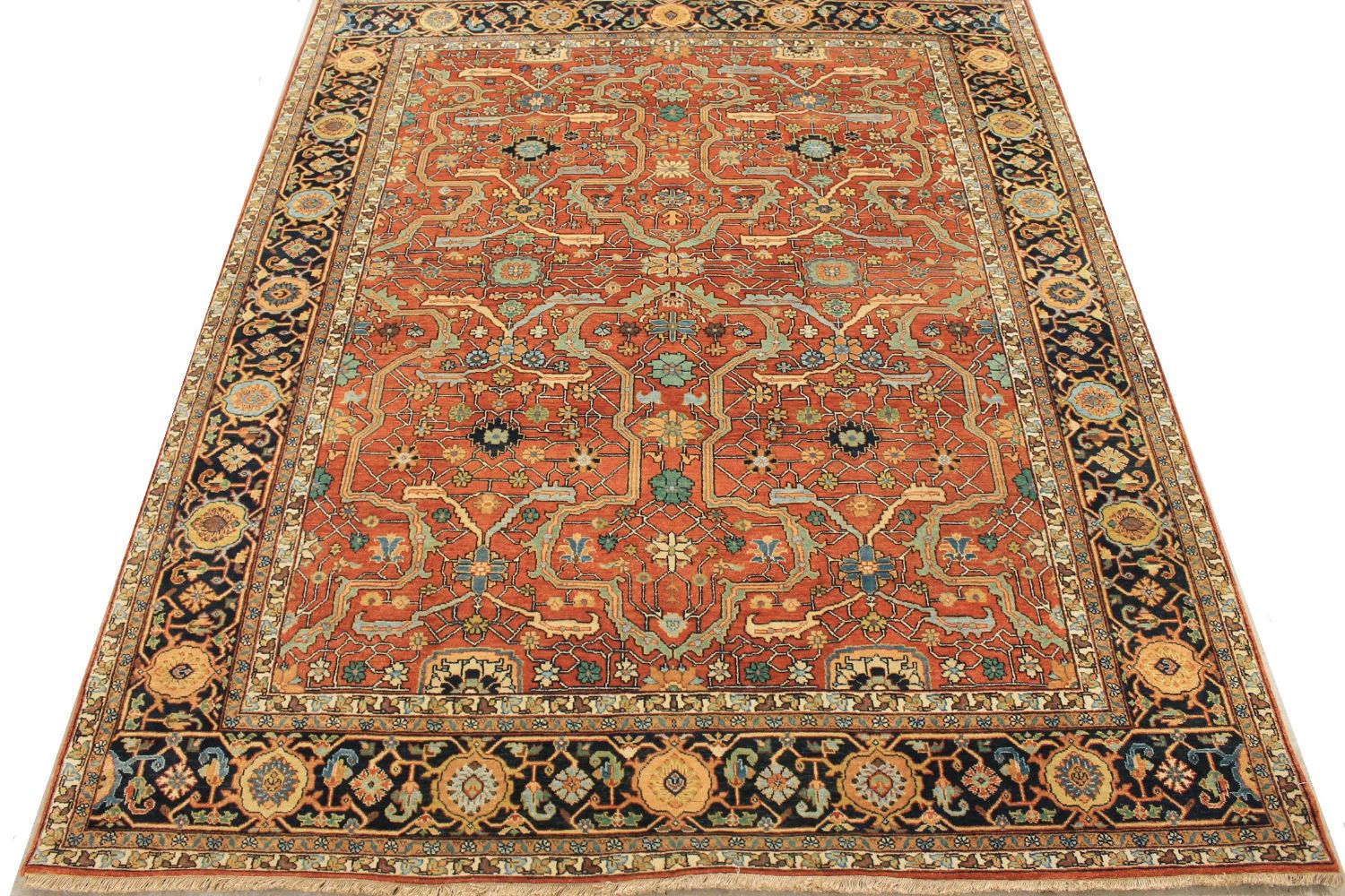 8x10 Heriz/Serapi Hand Knotted Wool Area Rug - MR30414