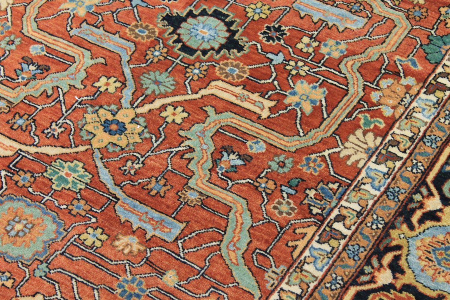 8x10 Heriz/Serapi Hand Knotted Wool Area Rug - MR30414
