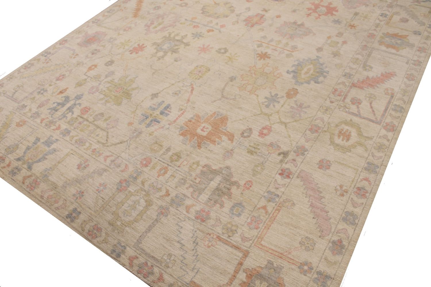 10x14 Oushak Hand Knotted Wool Area Rug - MR30433