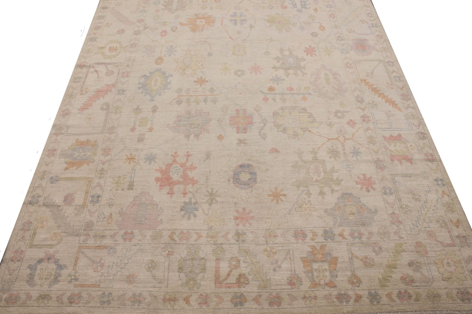 10x14 Oushak Hand Knotted Wool Area Rug - MR30433