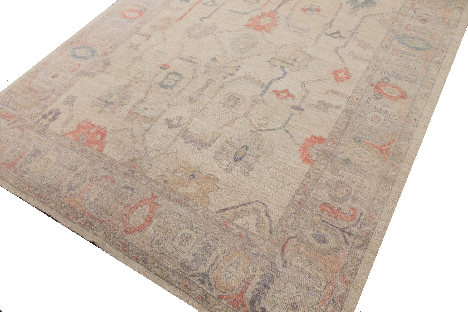 9x12 Oushak Hand Knotted Wool Area Rug - MR30434
