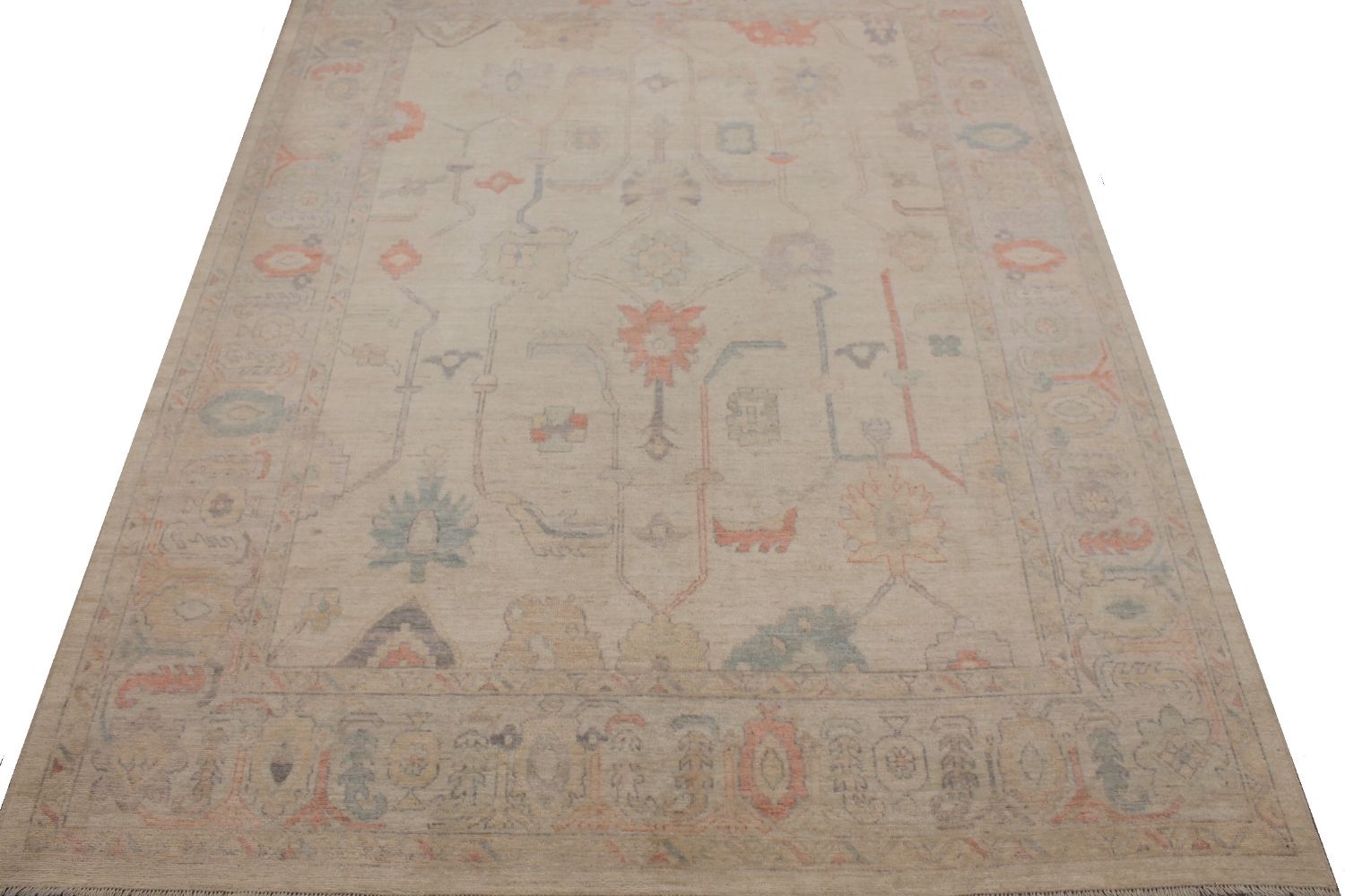 9x12 Oushak Hand Knotted Wool Area Rug - MR30434