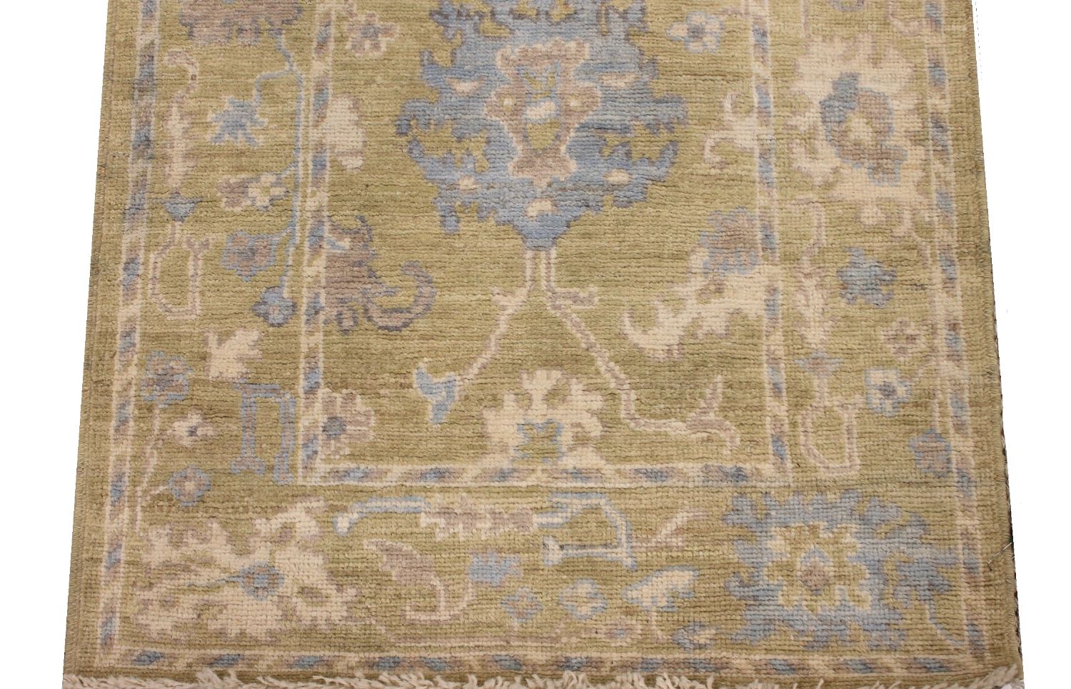 10 ft. Runner Oushak Hand Knotted Wool Area Rug - MR30446