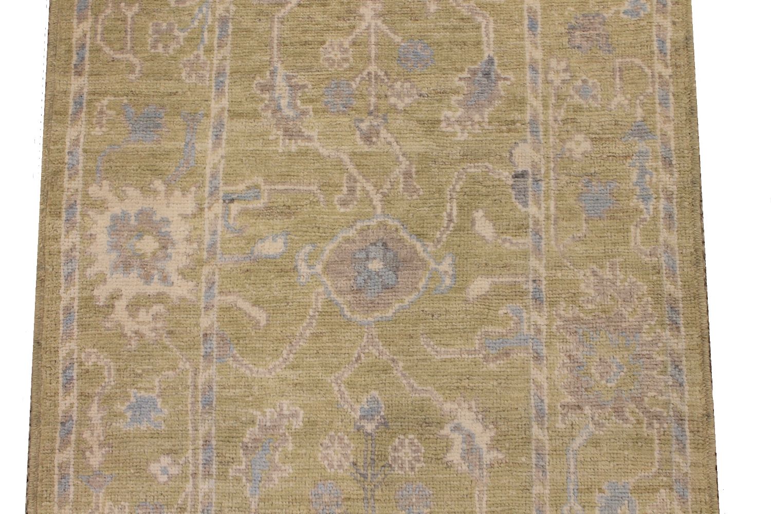10 ft. Runner Oushak Hand Knotted Wool Area Rug - MR30446